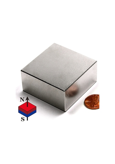 50Mm X En 50Mm X Kalınlık 25Mm Çok Güçlü Büyük Neodyum Mıknatıs