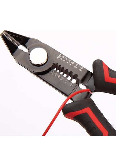 Geeksen Elektrikçi İçin 6 İnç Çok Fonksiyonlu Alevsiz Kablolu Fiber Optik Telli Kabloları Soyma Aleti Kırmızı, 100 Adet, 0.113kg, 16.5x6x1cm