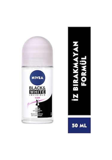 Nivea İnvisible Black&White Clear Kadın Roll-On 50 ML