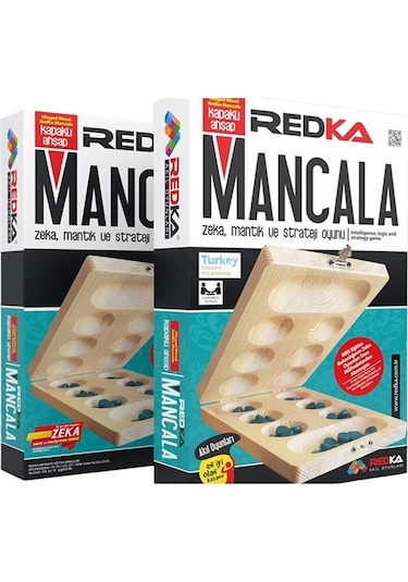 Redka Kapaklı Ahşap Mancala