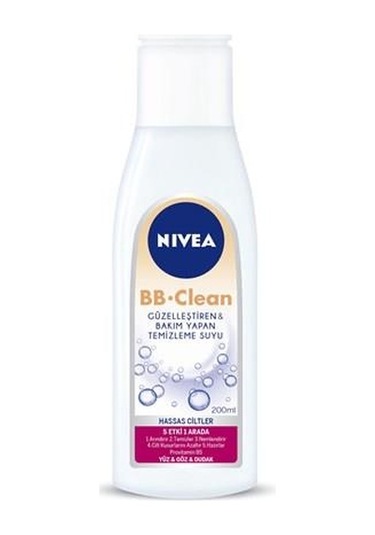 Nivea BB Clean Bakım Yapan Temizleme Suyu Hassas Ciltler 200 ML