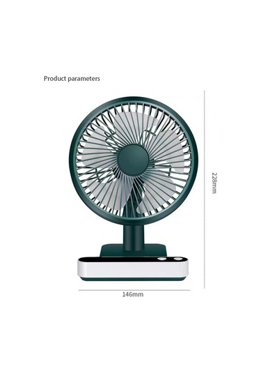 Masaüstü Usb Mini Fan - Yeşil 5759 Yeşil