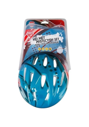 Kask Dizlik Dirseklik Koruyucu Set