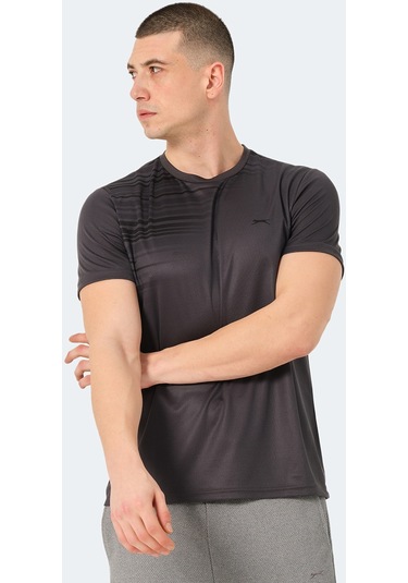Slazenger RAVEN Erkek  Koyu Gri Tişört