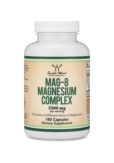 Double Wood Magnesium Mag-8 Complex 180 Capsules 436mg Eleme...
