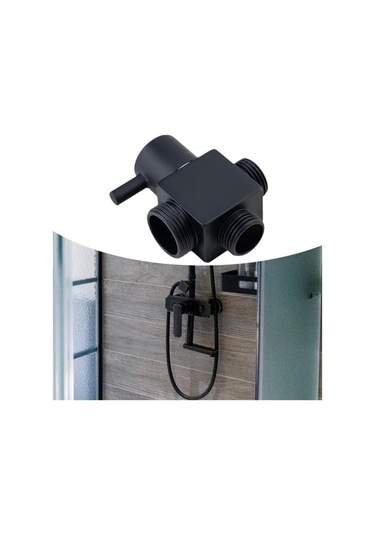 Pazly Suntek Duş Yönlendirme Vanası - Mutfak, Banyo Ve Oda İçin Siyah Siyah
