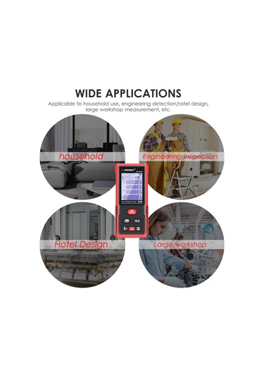 Reedark Sndway Sw-ds50 Taşınabilir Lazer Mesafe Ölçer, 50m Hassas Ölçüm, Kızılötesi Elektronik Cetvel, Pil Hariç
