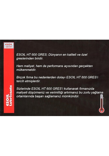 Esoil Ht 600 Yüksek Sıcağa Dayanıklı Beyaz Gres 1 KG