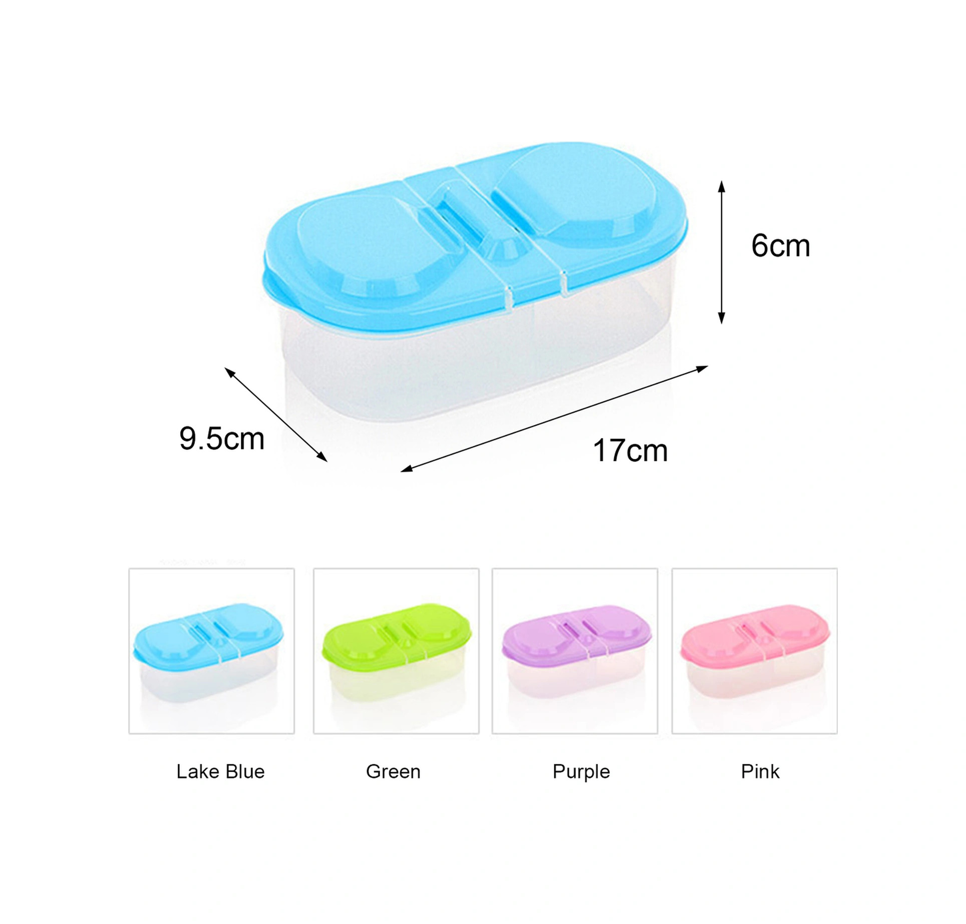 Neevoyu Yeşil Mutfak Depolama Kutusu, Çift Bölmeli Kapaklı, Muhafaza Ve Organizasyon İçin Plastik Ambalaj, Multifonksiyonel, Buzdolabı Uygun Diğer