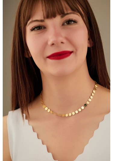 Dkmn Gümüş Pul Gümüş Kolye