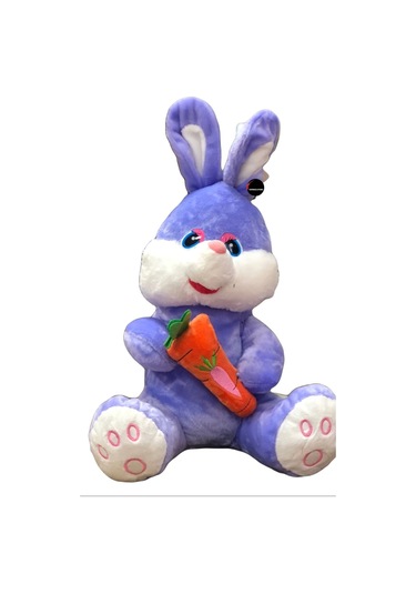 Sevimli Tavşan Peluş Uyku Arkadaşı Büyük Boy 40cm Mor