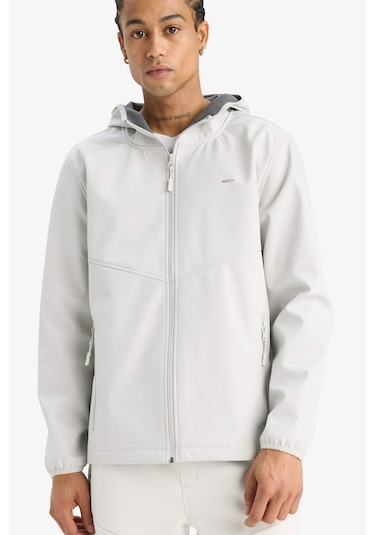 Defacto Defactofit Su İtici Regular Fit Kapüşonlu Fermuarlı Softshell Yağmurluk A2122ax25augr493 Gri Defacto Defactofit Su İtici Regular Fit Kapüşonlu Fermuarlı Softshell Yağmurluk A2122ax25augr493 Gri