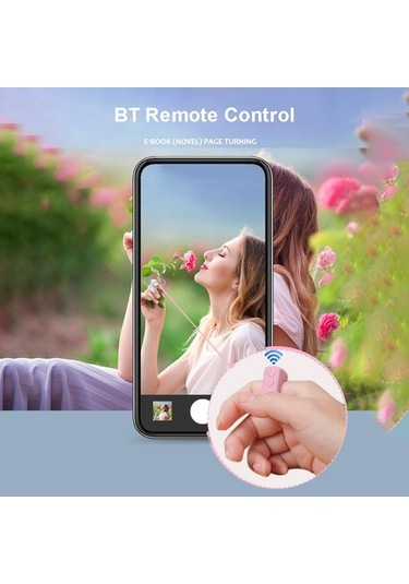 Pazly Tiktok Kaydırma Halkası, Kindle Sayfa Dönücü, Uzaktan Kamera Kontrolü, İphone Uyumlu, Şarjlı, Ellerinizi Serbest Bırakır