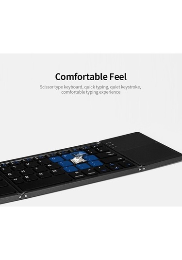 Carrier Kablosuz Bt Klavye Katlanır Klavye Taşınabilir Ultra