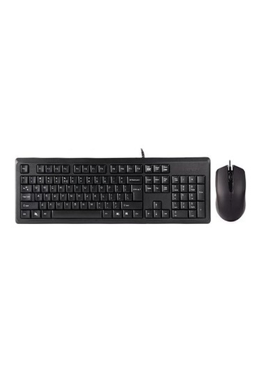 A4 Tech Kr-9276, Siyah, Usb Kablolu, Türkçe Q, Multimedya, Klavye Mouse Set