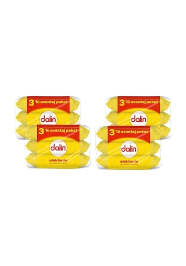 Dalin Islak Temizleme Mendili 56Lı (3 Lü Paket) X 4 Adet