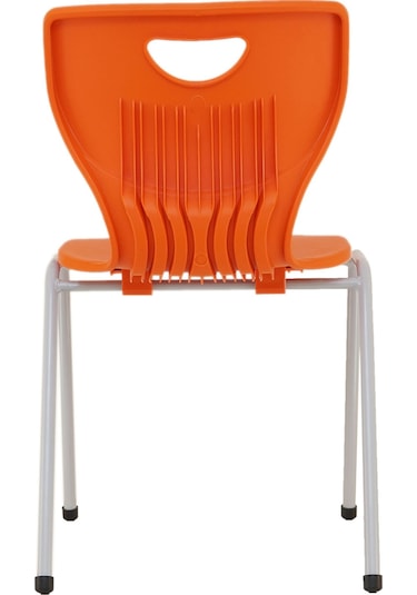 Turuncu Plastik Sandalye 2 Adet Turuncu