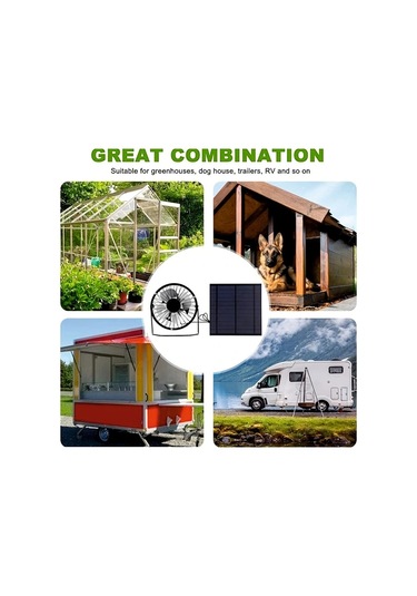 Xuweiwei 5w Güneş Paneli Taşınabilir Soğutma Fanı Fotovoltaik Güneş Paneli Seti Yeşil Ev Pet Isıtma 5w