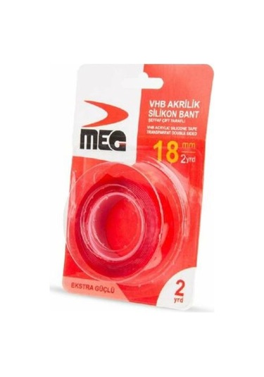 Dad 18 Mm X 2mt Akrilik Çift Taraflı Şeffaf Bant 15x5