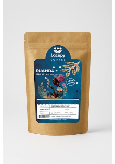 Lacupp - Ruanda - Öğütülmüş Filtre Kahve - 100 Gr 100% Arabica Filtre