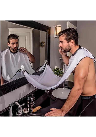 Hightower Siyah Erkek Sakal Önlüğü Yüksek Kalite Yapışmaz Tüy Tuzak 2 Emme Kupası