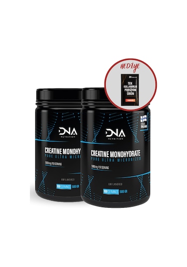 Dna Nutrition Creatine 500gr X 2 Adet Toplam 1000gr-200 Servis