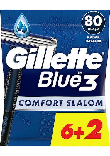 Gillette Blue3 Slalom Kullan At Tıraş Bıçağı 8 Adet