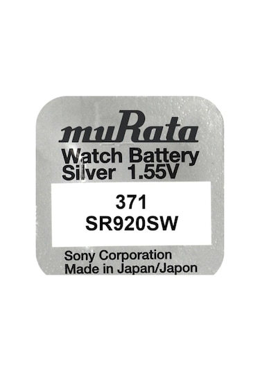 Murata 371 SR920SW Saat Pili