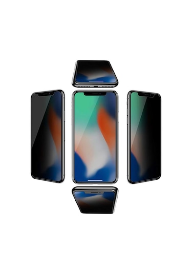 Samsung Galaxy A31 Hayalet Privacy Gizli Cam Ekran Koruyucu Siyah