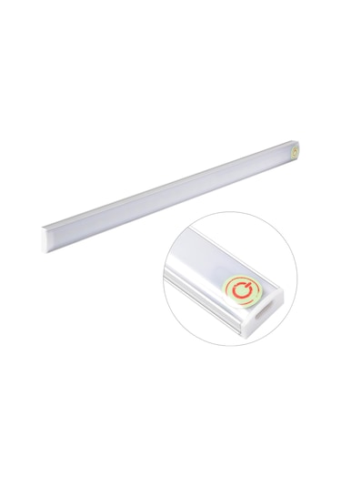 Honmex 21 Ledlı Usb Beslemeli Ultra İnce Dolap Lambası - Dokunmatik Kontrol, Sürekli Parlaklık Ayarı, Beyaz Işık Beyaz