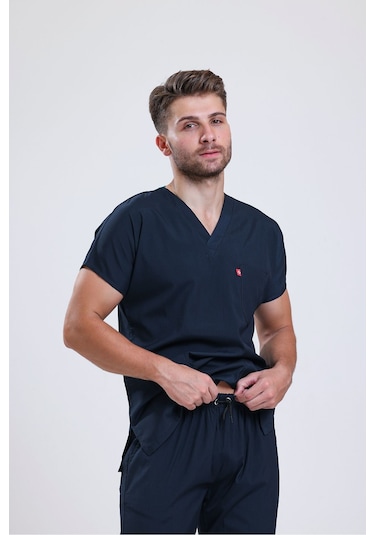 Likralı Üniforma Unisex Lacivert