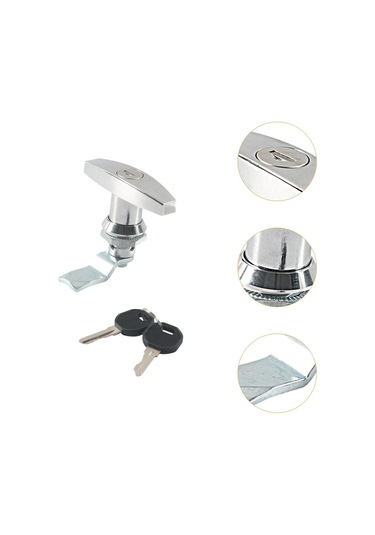 Homyl T Saplı Kilit Anahtarlı Alet Kutusu Araba Gümüş