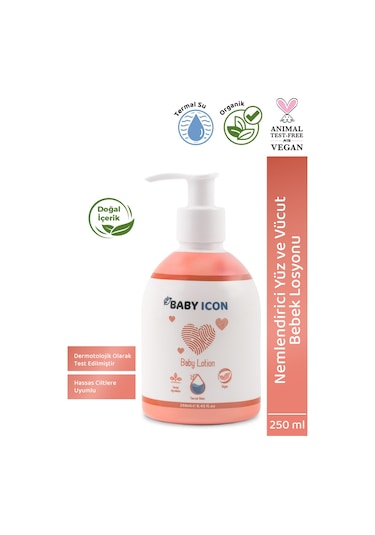 Baby Icon Yüz Ve Vücut Bebek Nemlendirici Losyon 250 ML