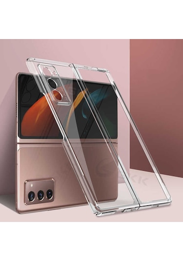 Galaxy Z Fold 2 Kilif Zore Kipta Metal Görünümlü Ince Kilif 529426557