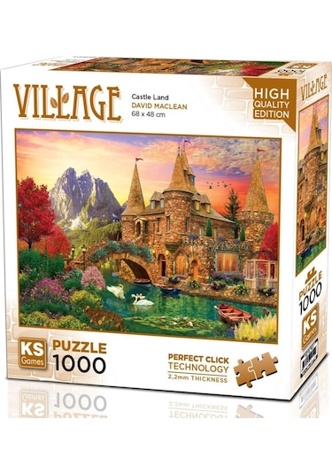 Ks Games 1000 Parça Kale Ülkesi Puzzle - David Maclean