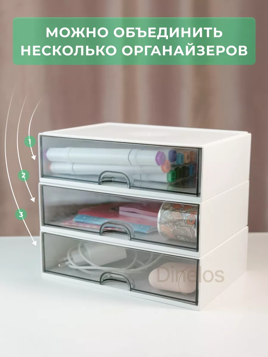 Dinelos Masaüstü Kırtasiye Organizatörü Standı 251198476 Beyaz