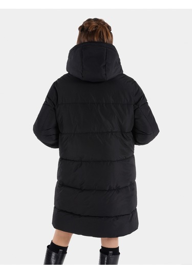 Colins Regular Fit Siyah Kadın Kaban Cl1065789 Siyah