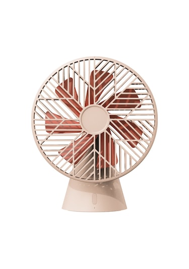 Sothıng Forest Masaüstü Vantilatör Usb Şarj Edilebilir Sessiz Soğutma Fanı 3 Rüzgar Hızı - Beyaz Beyaz