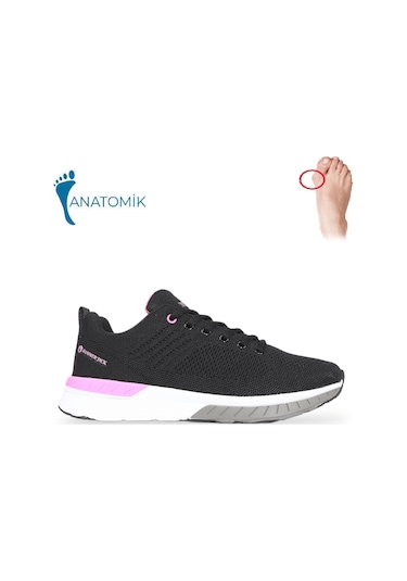 Hammer Jack 1824-manaus Anatomik Tabanlı Unisex Sneakers Ayakkabı Siyah Pembe Çok Renkli