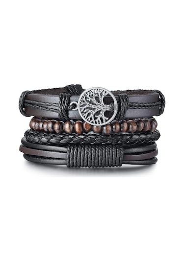 Gogoey Dbs3535 Erkek Deri Bileklik Çok Renkli