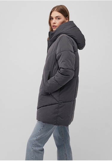 Mavi Kadın Kapşonlu Ceket Antrasit 1110489-80106 Yeşil