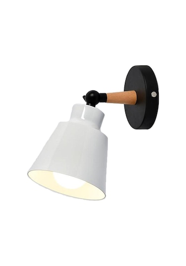 Suntek Magideal Modern Duvar Lambası Yatak Odası Lambası Beyaz