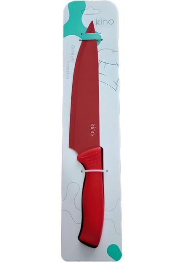 Şef Bıçağı Kırmızı Renk 32,5 Cm Kino