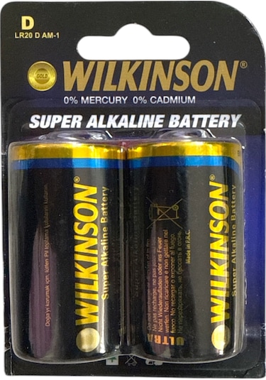 Wılkınson LR 20 Süper Alkaline Büyük Boy D Pil 2'li