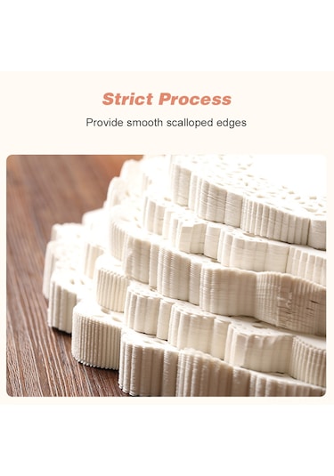 Vkemall 31.5cm Dairesel Gıda Grade Yağ Emici Bezeler, Pasta/pizza/atıştırmalık Servis Dekorasyonu, 150 Adet Paket Diğer