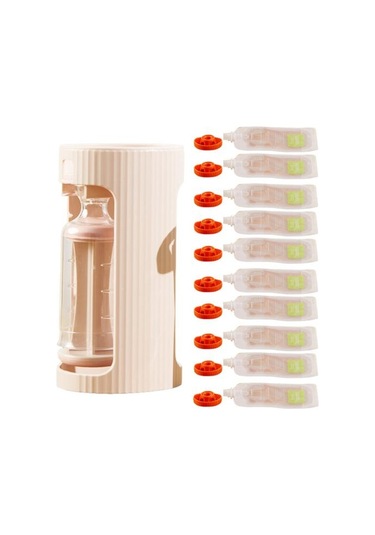 Ev Yapımı Mama Poşeti Doldurma İstasyonu Mama Poşeti Yapıcı Bej