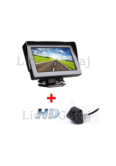lidergaraj Kameralı Park Sensörü 4.3'' Ekran++Pramit Kamera