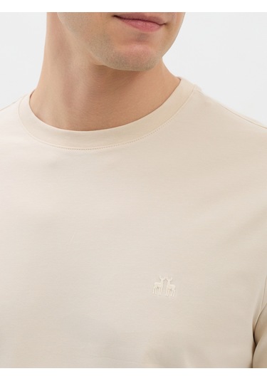 Karaca Erkek Regular Fıt Tişört-bej 11.24w.06.024 Bej