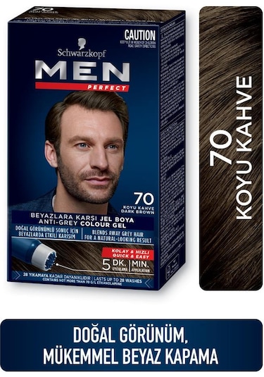 Schwarzkopf Men Perfect Saç Boyası 70 - Koyu Kahve X 2 Adet