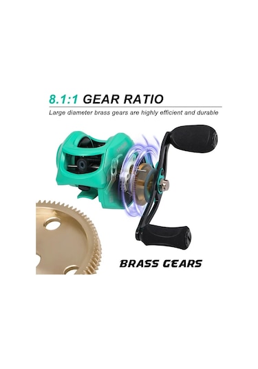 Motion003 Sougayilang 8.1:1 Yüksek Hızlı Baitcasting Makarası Yeşil Sol El 9+1bb Karbon Fiber 17.6kg Çekiş Hafif Tasarım Pürüzsüz Geri Alma Motion003 Sougayilang 8.1:1 Yüksek Hızlı Baitcasting Makarası Yeşil Sol El 9+1bb Karbon Fiber 17.6kg Çekiş Hafif Tasarım Pürüzsüz Geri Alma